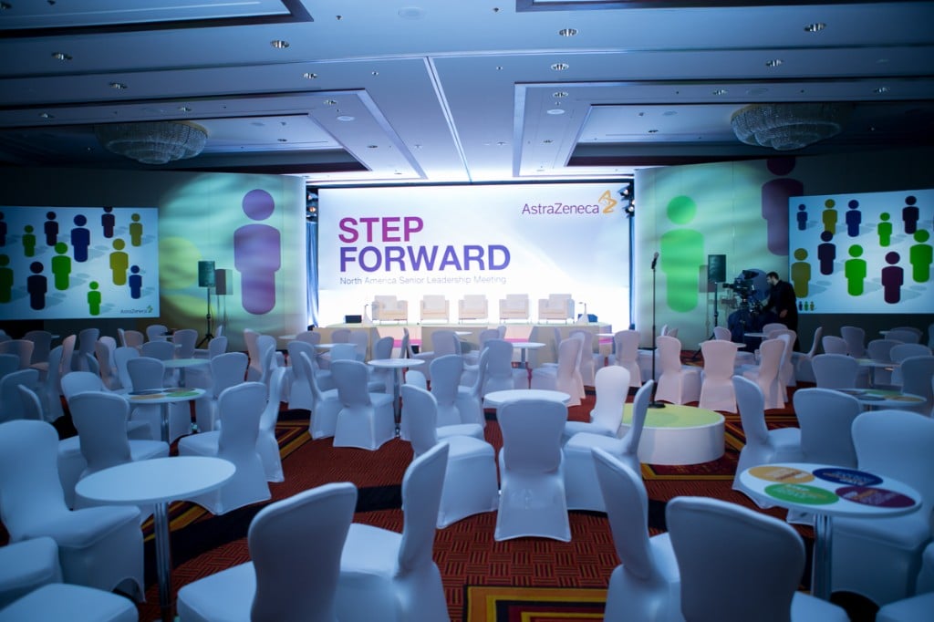AstraZeneca STEP FORWARD North America Senior Leadership Meeting conference stage AstraZeneca STEP FORWARD North America Senior Leadership Meeting conference stage