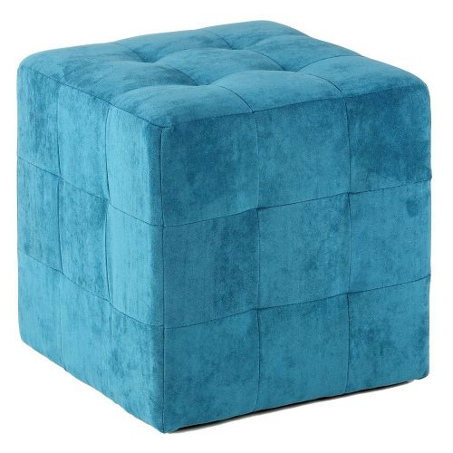 Braque Tufted Cube - Ocean Blue