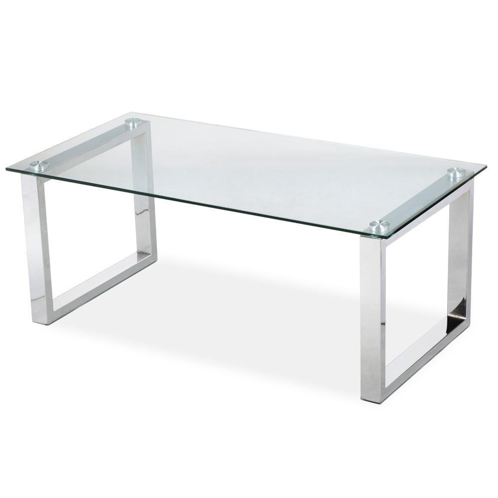 Carlton Stainless Steel Glass Coffee Table