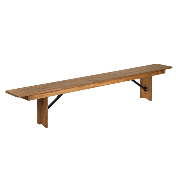 Rustic Solid Pine Farm Bench