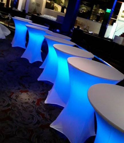 Spandex LED Highboy Table