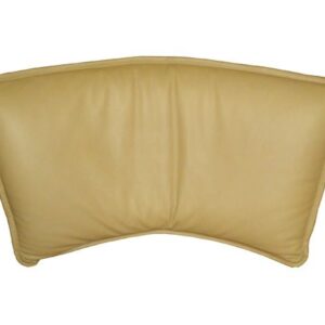 Curved Leather Pillow