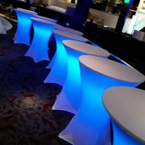Spandex LED Highboy Table